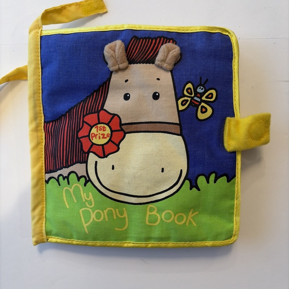 Jellycat Jelly Kitten My Pony Book Baby Cloth‎ Book - Rare Retired